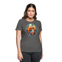 Thumbnail for Women's Symbol Pisces T-Shirt - charcoal