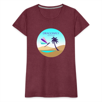 Thumbnail for Women's Dragonfly Oasis V.2 Premium T-Shirt - heather burgundy