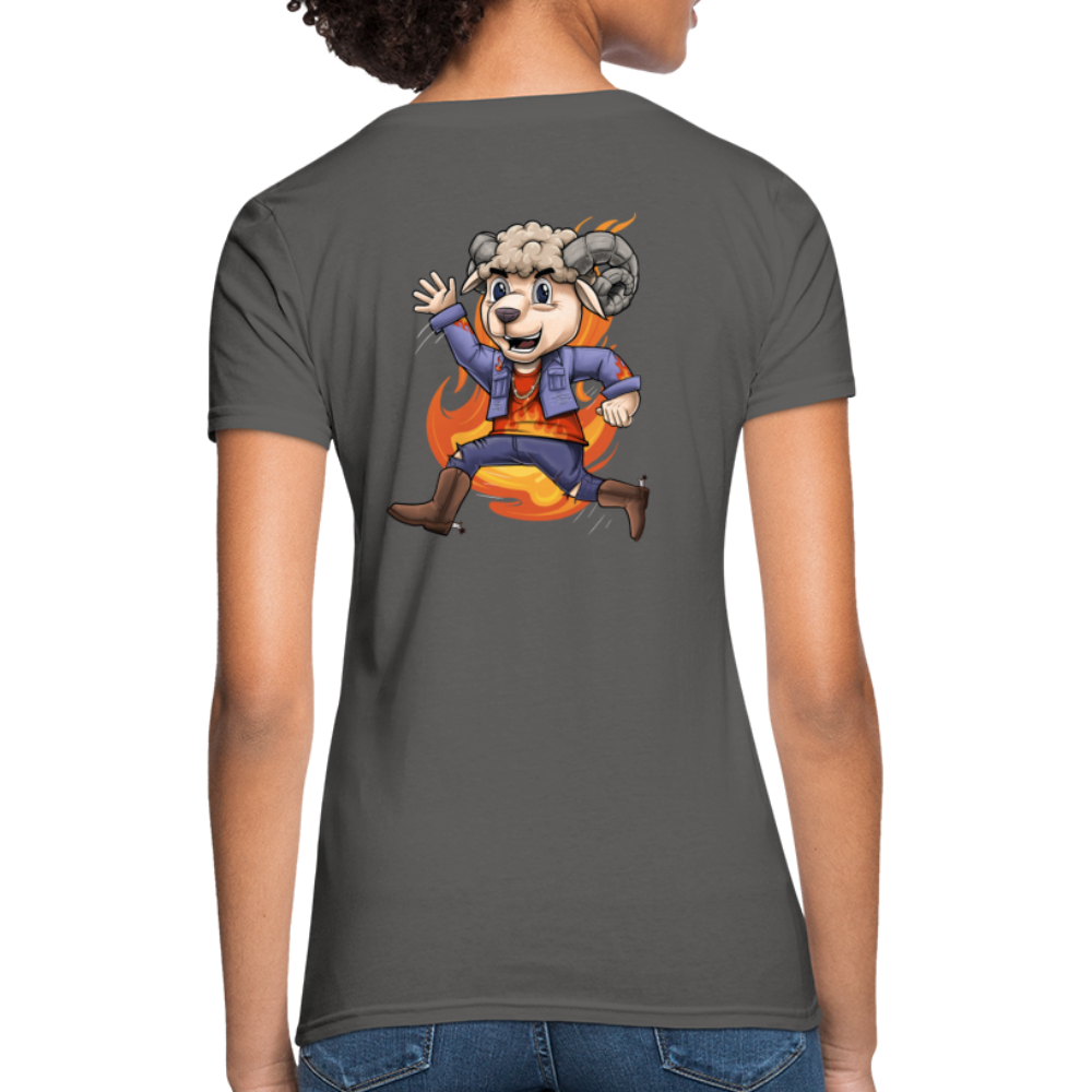 Women's Aries New Design T-Shirt - charcoal