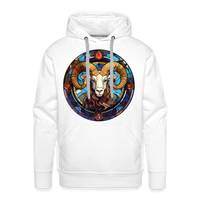 Thumbnail for Men’s Mosaic Aries Premium Hoodie - white