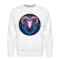 Thumbnail for Men’s Mystic Aries Premium Sweatshirt - white