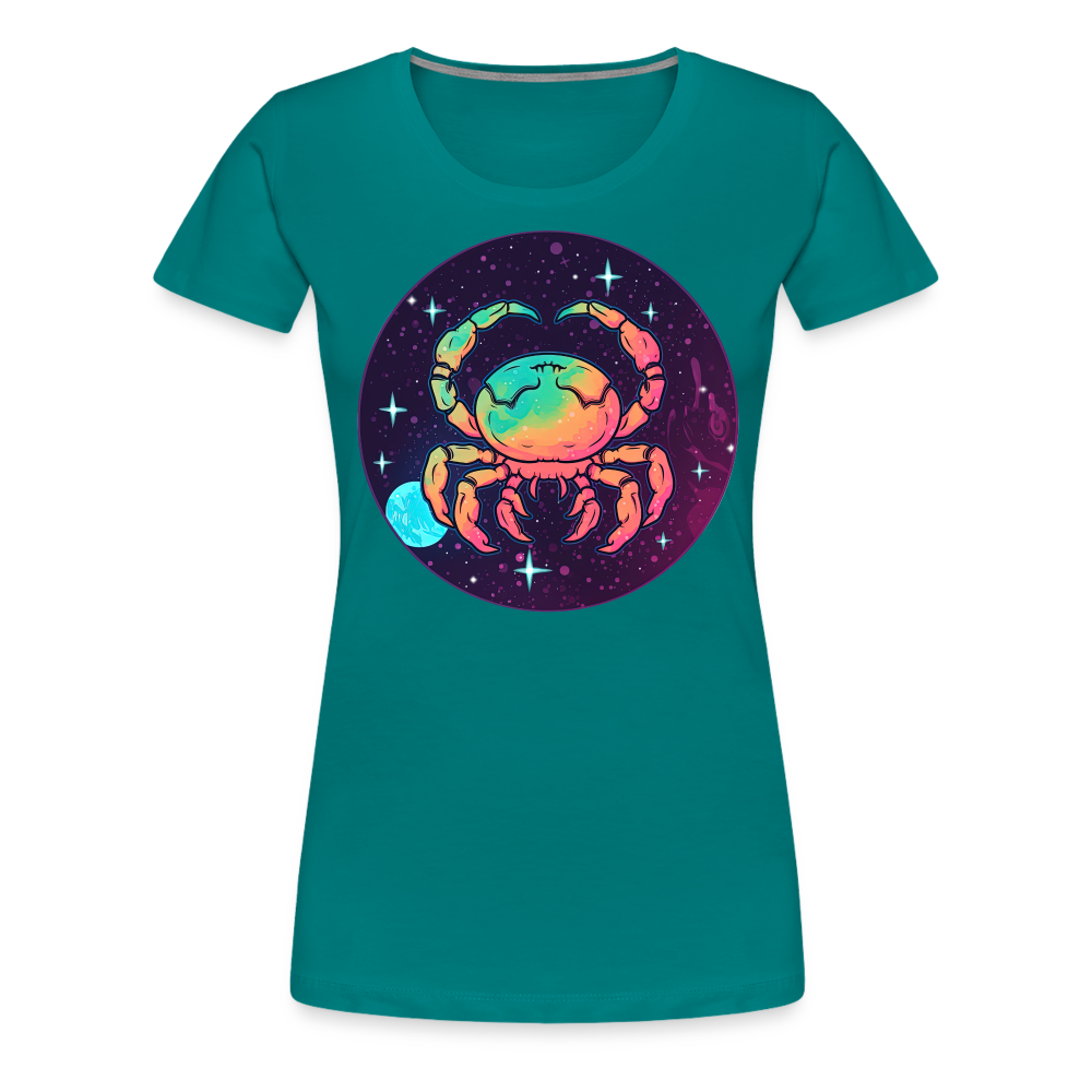 Women’s Mystic Cancer Premium T-Shirt - teal