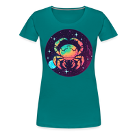 Thumbnail for Women’s Mystic Cancer Premium T-Shirt - teal