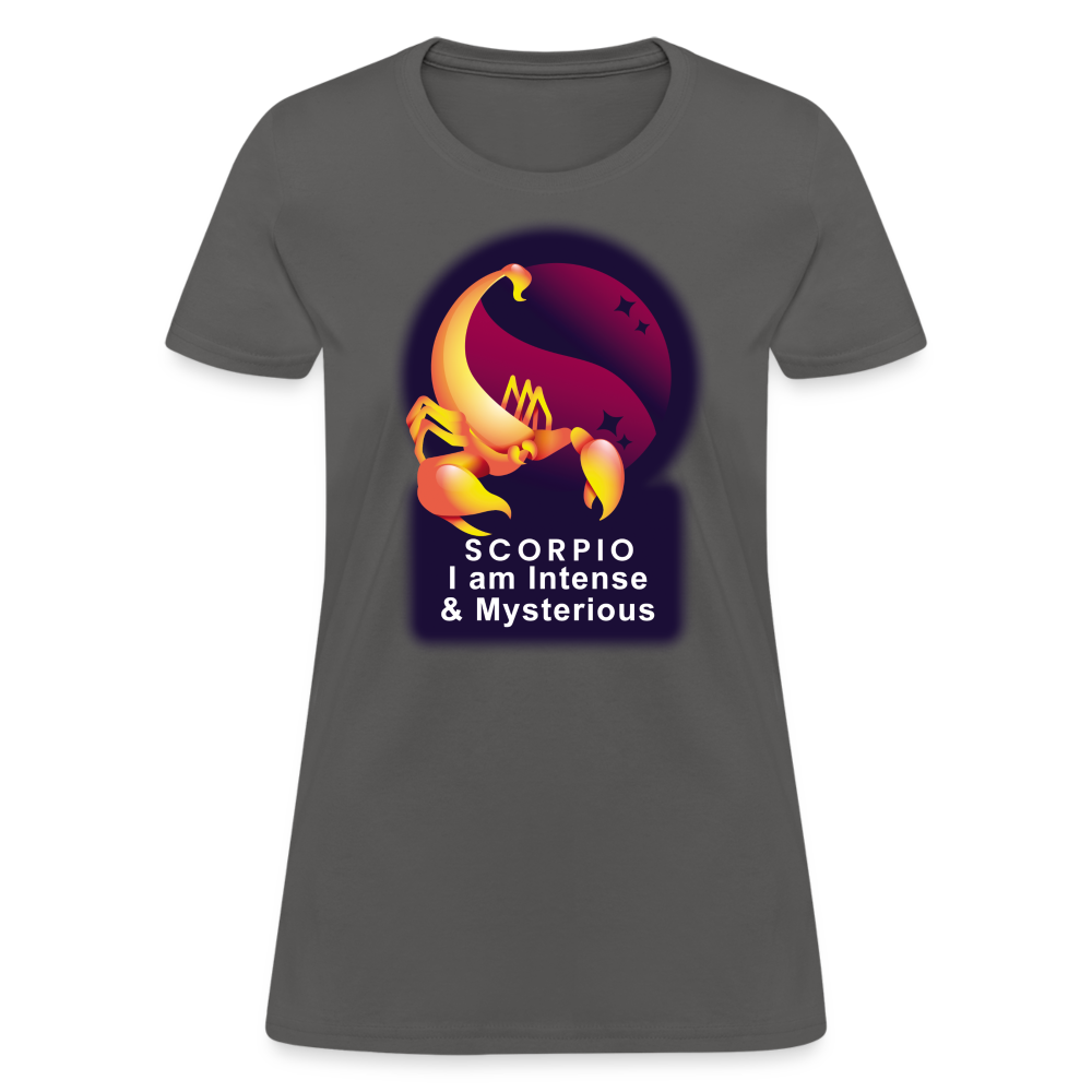 Women's Glow Scorpio T-Shirt - charcoal