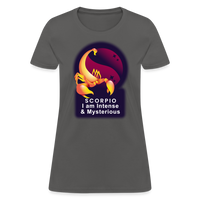 Thumbnail for Women's Glow Scorpio T-Shirt - charcoal