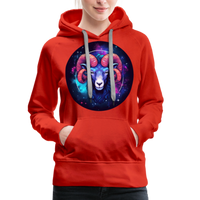 Thumbnail for Women’s Magic Aries Premium Hoodie - red