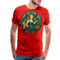 Thumbnail for Men's Mosaic Virgo Premium T-Shirt - red