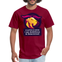 Thumbnail for Men's Glow Capricorn Classic T-Shirt - burgundy