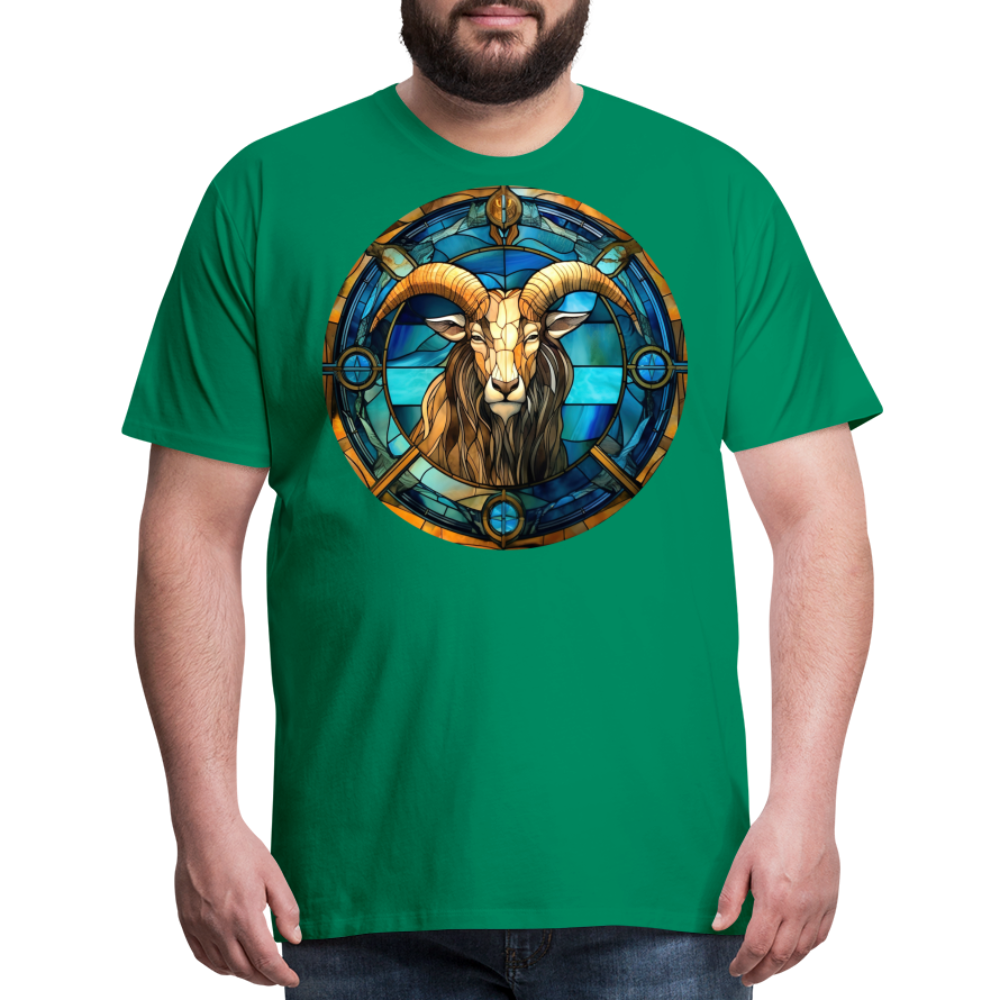 Men's Mosaic Capricorn Premium T-Shirt - kelly green