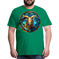 Thumbnail for Men's Mosaic Capricorn Premium T-Shirt - kelly green