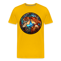 Thumbnail for Men's Mosaic Gemini Premium T-Shirt - sun yellow