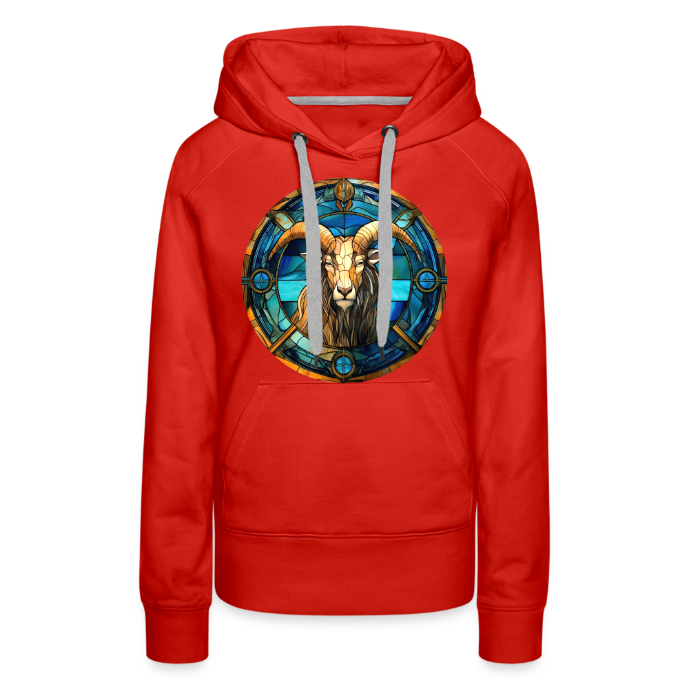 Women’s Mosaic Capricorn Premium Hoodie - red