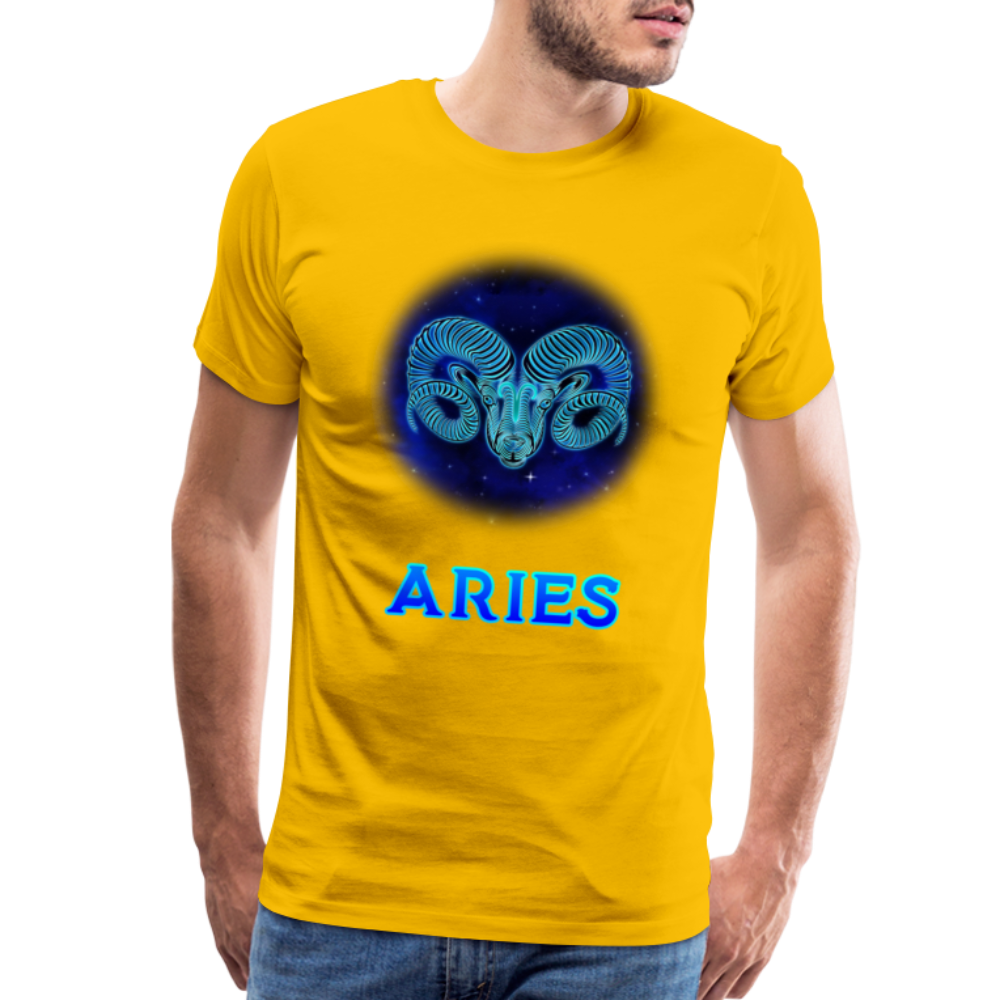 Men's Aries Premium T-Shirt - sun yellow