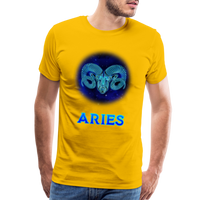 Thumbnail for Men's Aries Premium T-Shirt - sun yellow