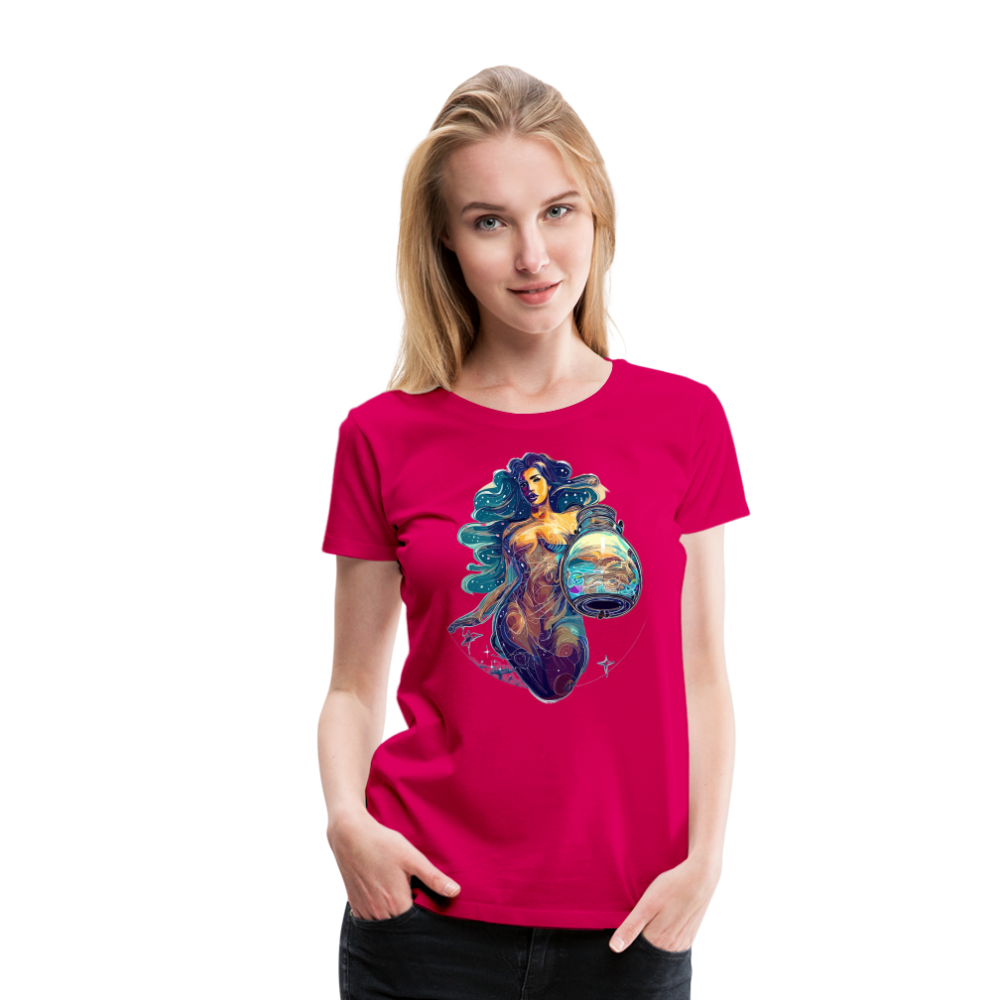 Women’s Mythical Aquarius Premium T-Shirt - dark pink