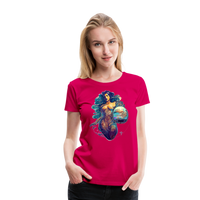 Thumbnail for Women’s Mythical Aquarius Premium T-Shirt - dark pink