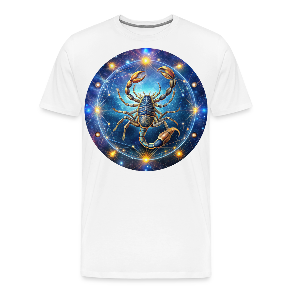 Men's Symbol Scorpio Premium T-Shirt - white