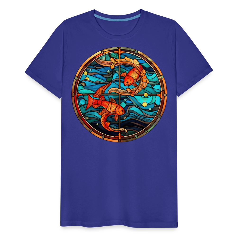 Men's Mosaic Pisces Premium T-Shirt - royal blue