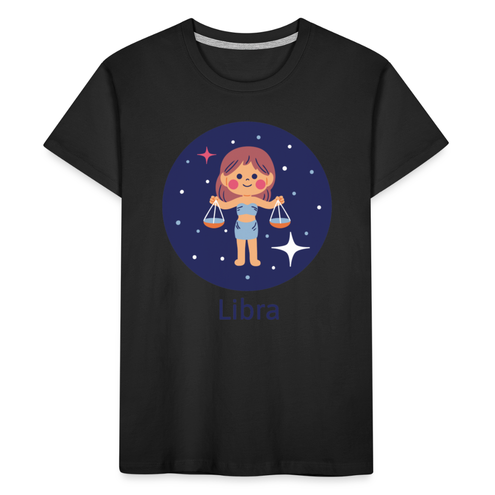 Kid’s Bluey Libra Premium Organic T-Shirt - black