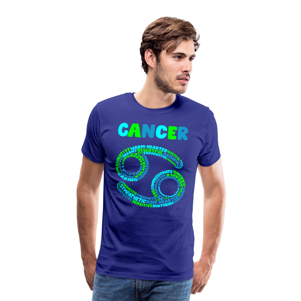 Men's Power Words Cancer Premium T-Shirt - royal blue