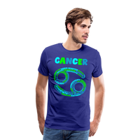 Thumbnail for Men's Power Words Cancer Premium T-Shirt - royal blue