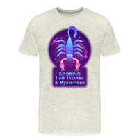 Thumbnail for Men's Neon Scorpio Premium T-Shirt - heather oatmeal