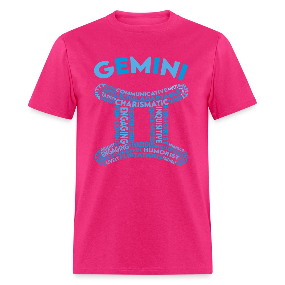 Men's Power Words Gemini Classic T-Shirt - fuchsia