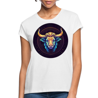 Thumbnail for Women's Magic Taurus Relaxed Fit T-Shirt - white