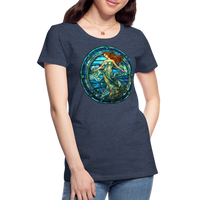 Thumbnail for Women’s Mosaic Aquarius Premium T-Shirt - heather blue