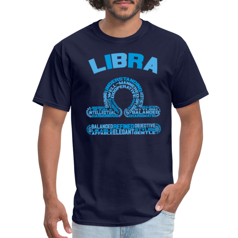 Men's Power Words Libra Classic T-Shirt - navy