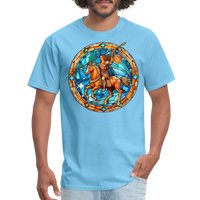 Thumbnail for Men's Mosaic Sagittarius Classic T-Shirt - aquatic blue