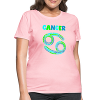 Thumbnail for Women's Power Words Cancer T-Shirt - pink