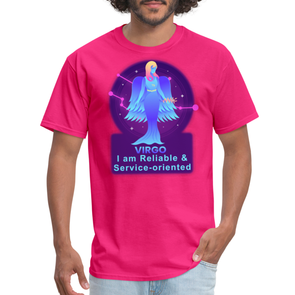 Men's Neon Virgo Classic T-Shirt - fuchsia