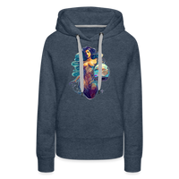 Thumbnail for Women’s Mythical Aquarius Premium Hoodie - heather denim