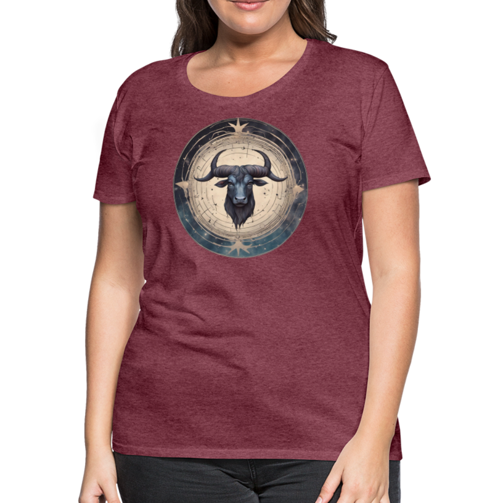 Women’s Mythical Taurus Premium T-Shirt - heather burgundy