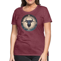 Thumbnail for Women’s Mythical Taurus Premium T-Shirt - heather burgundy