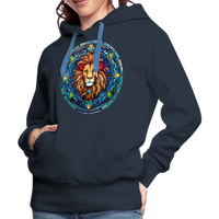 Thumbnail for Women’s Mosaic Leo Premium Hoodie - navy