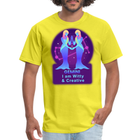 Thumbnail for Men's Neon Gemini Classic T-Shirt - yellow