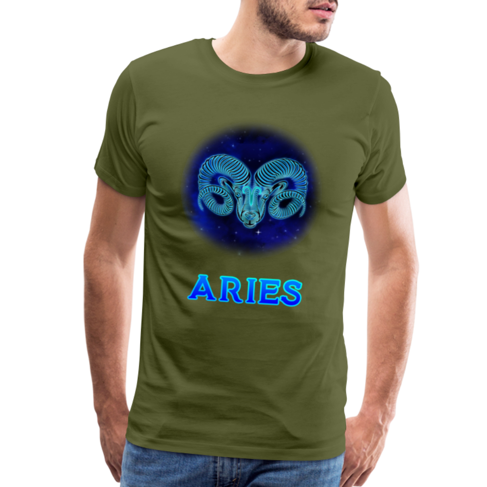 Men's Aries Premium T-Shirt - olive green