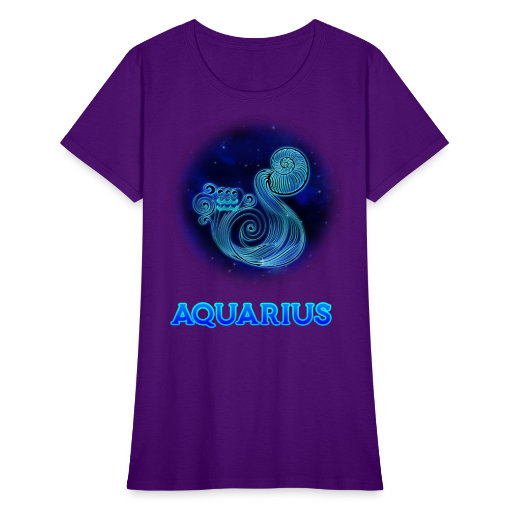 Women's Stellar Aquarius T-Shirt - purple