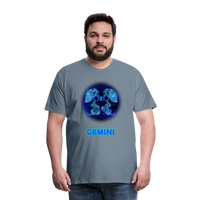 Thumbnail for Men's Gemini Premium T-Shirt - steel blue