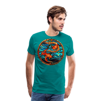 Thumbnail for Men's Mosaic Pisces Premium T-Shirt - teal