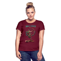 Thumbnail for Women's Astral Sagittarius Relaxed Fit T-Shirt - burgundy