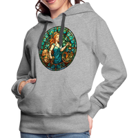 Thumbnail for Women’s Mosaic Virgo Premium Hoodie - heather grey