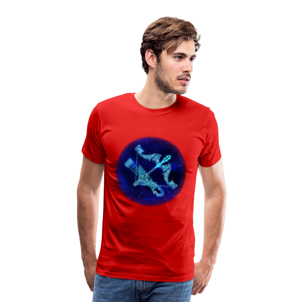 Men's Sagittarius Premium T-Shirt - red