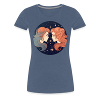 Thumbnail for Women’s Mystic Gemini Premium T-Shirt - heather blue