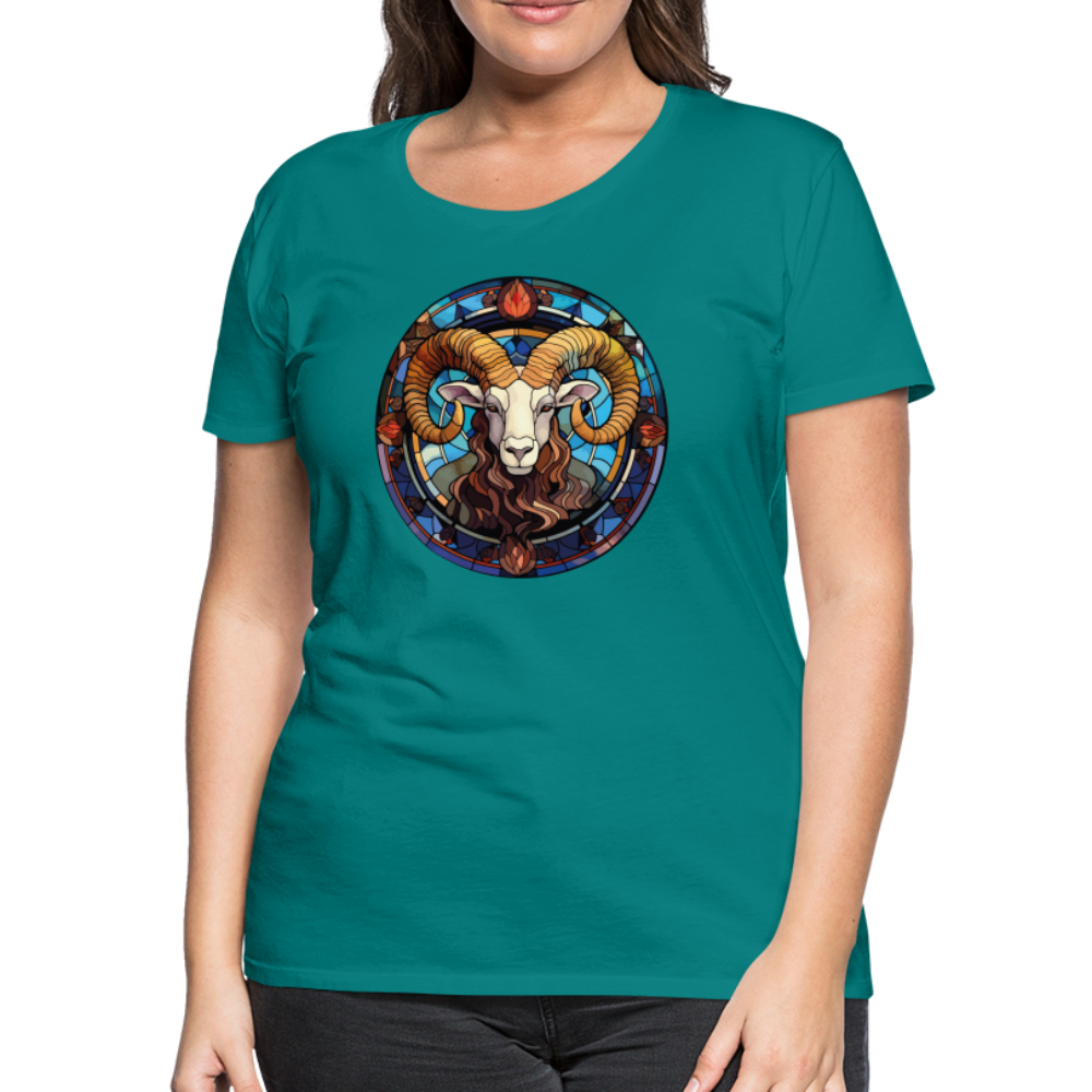 Women’s Mosaic Aries Premium T-Shirt - teal