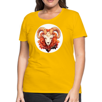 Thumbnail for Women’s Symbol Aries Premium T-Shirt - sun yellow