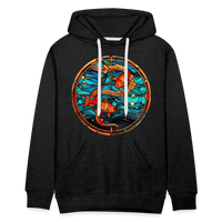 Thumbnail for Men’s Mosaic Pisces Premium Hoodie - charcoal grey