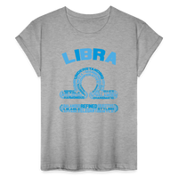 Thumbnail for Women's Power Words Libra Relaxed Fit T-Shirt - heather gray